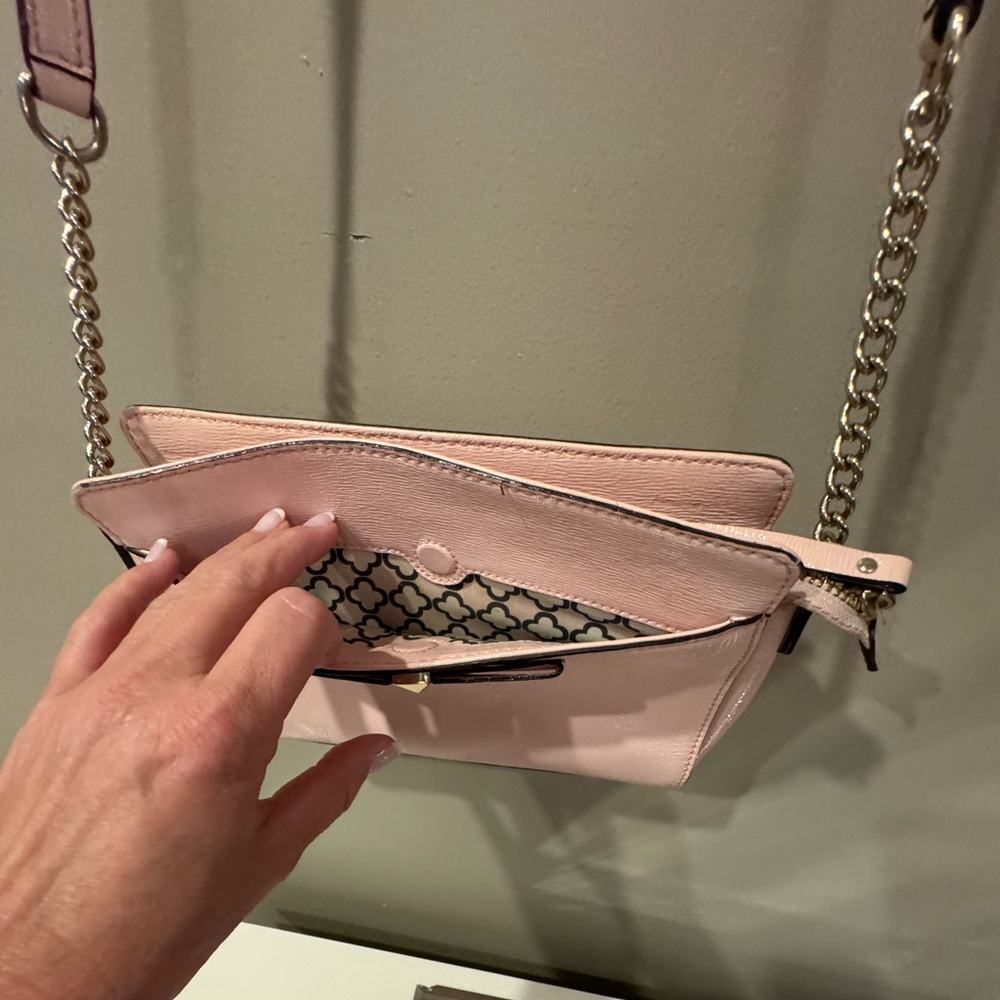 Kate Spade 14K plated Angelica Ballet Slipper Pink Leather Crossbody Bag - Picture 5 of 8